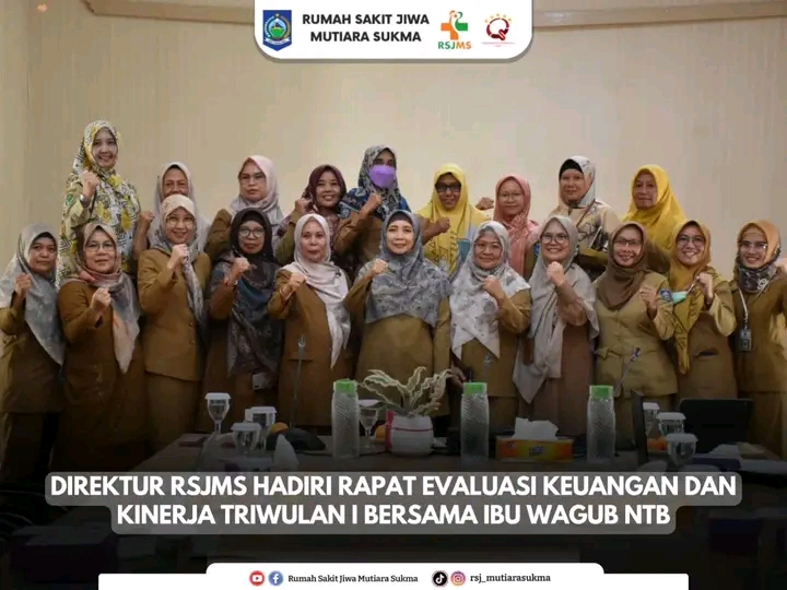 TINGKATKAN CAPAIAN KINERJA DAN KEUANGAN, DIREKTUR RSJMS HADIRI RAPAT KOORDINASI LINGKUP DINKES NTB